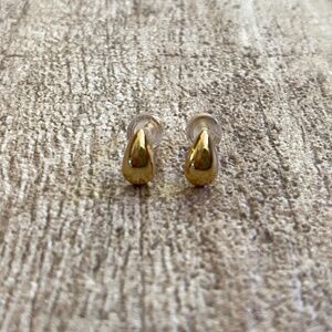 Teardrop Gold Plated Earrings